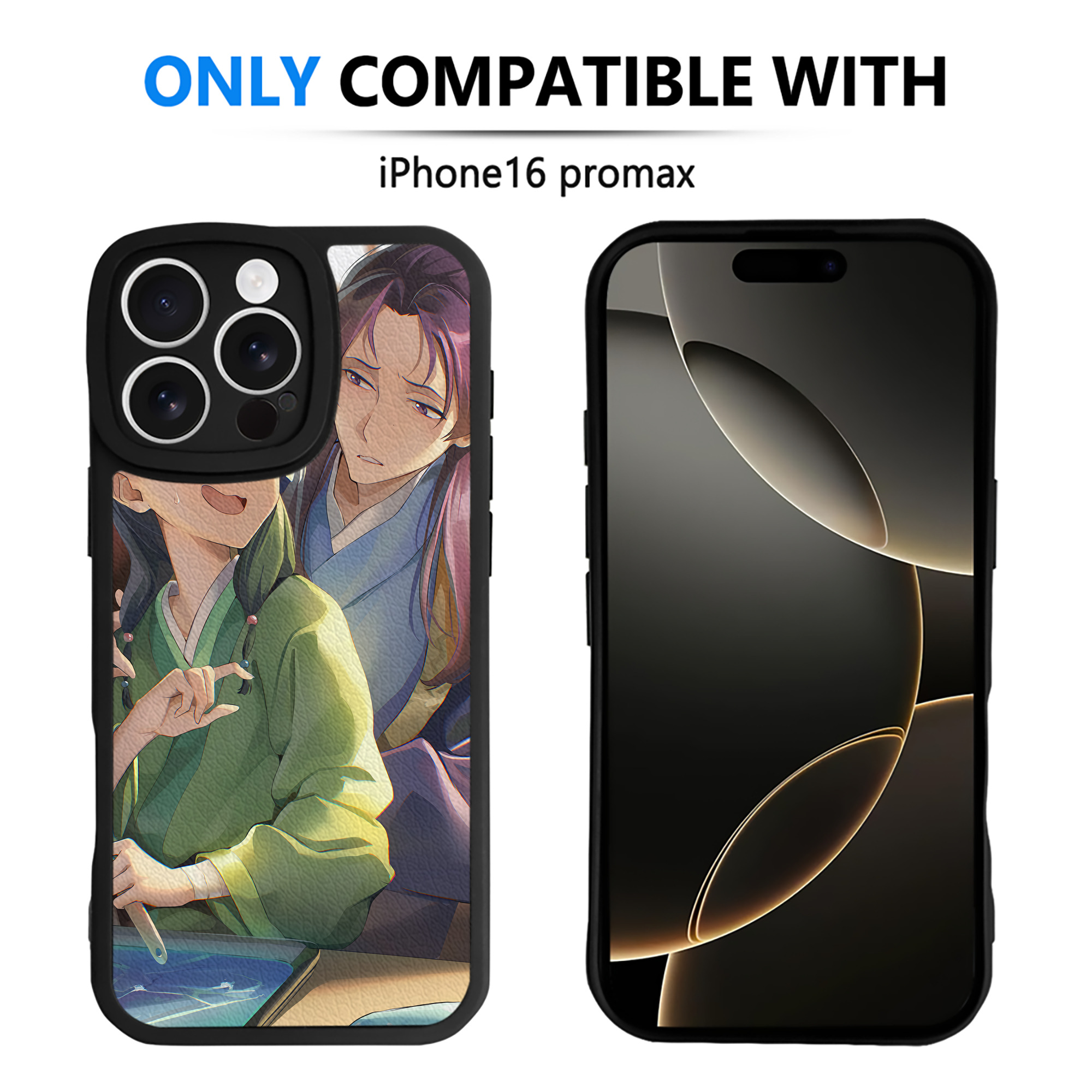 （画像用） 薬屋のひとりごと The Apothecary Diaries 【iPhone 16シリーズ対応】シリコンスマホケース（レザー調） 材質：シリコン